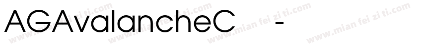 AGAvalancheC 粗体字体转换